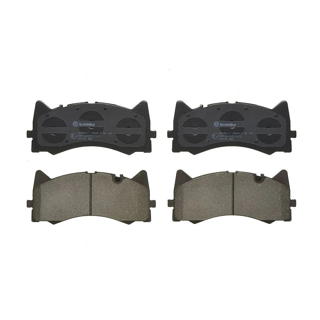 P50154 – BREMBO Brake Pad, FMSI Number D1873-9102 Low-Metallic Set Of 4 With Mounting Hardware